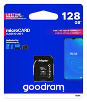 Atminties kortelė GOODRAM 128GB microSDHC/microSDXC Class 10 su adapteriu