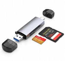 Kortelių skaitytuvas SD/TF, USB 3.0 ir USB-C, iki 2TB, 5Gb/s