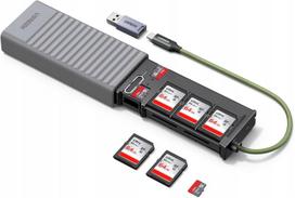 Kortelių skaitytuvas SD, microSD, TF, USB-C, USB-A, 170MB/s