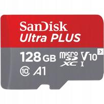 Atminties kortelė SanDisk Ultra Plus microSDXC 128GB su adapteriu