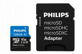 Atminties kortelė Philips MicroSDXC 128GB Class 10 UHS-I U1 su adapteriu