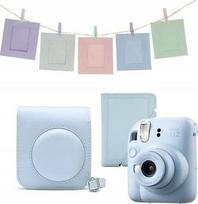 Momentinis fotoaparatas Fujifilm Instax MINI 12 MEGA PACK, pastelinė mėlyna