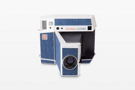 Momentinė kamera Lomography Square Glass Blues Edition