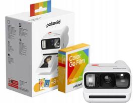 Momentinis fotoaparatas POLAROID Go Gen 3 baltas + spalvotų juostelių rinkinys (8 vnt.)
