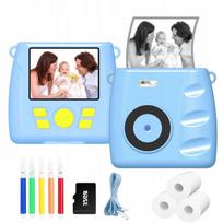 Vaikiškas termovizorius su žaidimais, 2.4" ekranas, 1080P, mėlynas, 1000mAh