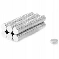 Neodimio cilindriniai magnetai N38, 5x2 mm, 100 vnt.
