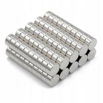 Neodimio cilindriniai magnetai 6x3 mm, stiprūs, HUNTER, 100 vnt.