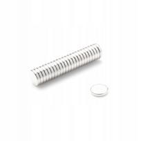Neodimio cilindriniai magnetai 10x2 mm N38, 50 vnt.