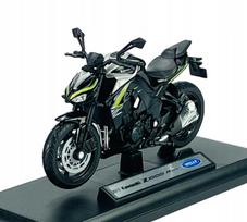 Motociklo modelis WELLY 2017 Kawasaki Z1000 R, 1:18, su stovu