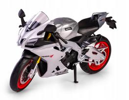 Motociklo modelis RMZ City '21 Aprilia RSV4 RR1000, sidabrinis, 1:12, dėžutėje