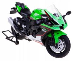 Modelinis motociklas KAWASAKI NINJA ZX-10R 1:12, plastikas/metalinis, WELLY