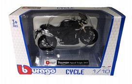 Motociklo modelis Bburago 1:18 TRIUMPH Speed Triple 2011