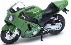 Motociklo modelis KAWASAKI Ninja ZX-12R 2001, 1:18, Welly