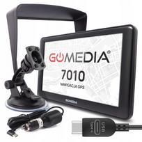 Automobilinė GPS navigacija GOMEDIA 7010, 7", USB-C, 16GB vidinė atmintis, 256GB RAM