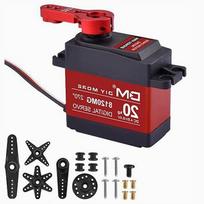 Skaitmeninis 20 kg metalinis atsparus vandeniui servo variklis RC 1/10, 1/8