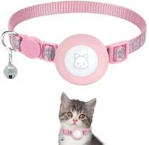 Kaklo antkaklis katėms su Apple AirTag laikikliu, reguliuojamas, 22–35 cm, nailonas