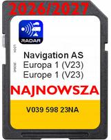 Navigacijos žemėlapiai MIB2 V23 Europa 26/27, skirta Caddy, Tiguan, Passat, Polo