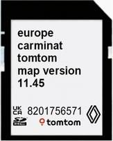 Automobilio žemėlapių kortelė Renault TomTom Carminat 11.45 EU su greičio matuokliais