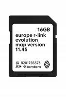 Navigacijos žemėlapis Renault R-LINK TomTom LIVE 11.45 Europa su greičio matuokliais