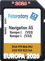 Navigacijos žemėlapiai MIB2 V23 EU 2026, tinka Caddy, Tiguan, Passat, Polo