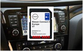 Nissan LCN3 V7 2023 navigacijos žemėlapių kortelė su greičio kameromis, tinka Qashqai, X-Trail, Navara