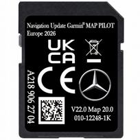 Europos navigacijos žemėlapis Mercedes-Benz A218 SD kortelė V22