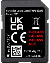 GPS žemėlapių SD kortelė Mercedes Garmin Map Pilot A213 V22, Europa, C, E, V, GLC klasėms