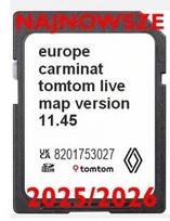 Navigacijos žemėlapis Renault TOMTOM CARMINAT LIVE 11.45, Europos SD kortelė