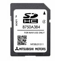SD kortelė Mitsubishi 8750A384 su MMCS W11/W12 Europos žemėlapiais 2025
