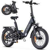 20 colių elektrinis dviratis - ENGWE - L20 BOOST - 75 Nm Boost mygtukas - Nuimama 48V 13Ah baterija - Nuvažiuojamas atstumas 126 km juoda