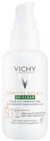 VICHY Capital Soleil fluidas SPF50+ UV-CLEAR be netobulumų, 40 ml