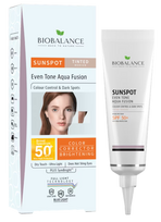 BIOBALANCE SPF 50+ Tinted Medium — atspalvį suteikiantis apsauginis kremas nuo saulės, 40 ml