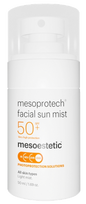 MESOESTETIC Mesoprotech SPF 50+ apsauginis purškiklis nuo saulės, skirtas veidui, su senėjimą stabdančiu poveikiu, 50 ml