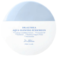 DR. ALTHEA Aqua Glowing Sunscreen SPF50+ – 45 ml apsauginis kremas nuo saulės su švytėjimo efektu