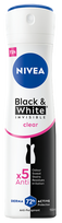 NIVEA Black & White Clear antiperspirantas moterims, aerozolis, 150 ml