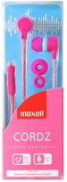 Maxell Cordz Pink rožinės ausinės su mikrofonu