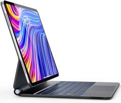 Earto klaviatūra, skirta ipad air 13 (m2 2024/m3 2025), ipad pro 12.9 klaviatūra (6/5/4/3 gen.), magic style klaviatūra, skirta ipad pro 12.9, magnetinis plaukiojantis dizainas su jutikliniu kilimėliu, 7 spalvų apšvietimas