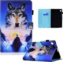 Cxtcase dėklas, skirtas Lenovo Tab M10 Plus 3rd Gen (2022) 10.6 colių planšetiniam kompiuteriui, Pu odos apsauginis išmanusis dėklas, stovo funkcija, plonas apsauginis dėklas, skirtas Lenovo Tab M10 Plus 3rd Gen, Vilkas