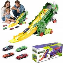 Dinozaur Transporteris su Automobiliukais ir Trasomis