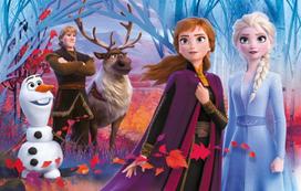 Mini Edukit Disney Frozen 2 (vaikų žaidimas): mini dėlionė - domino - 6 kubeliai