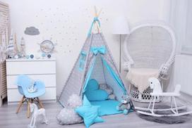 Tipi palapinė vaikams Babytýpka Stars blue