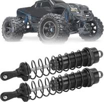 Rc amortizatorius, 2 vnt., 1/8 rc 140 mm alyva užpildytas reguliuojamas amortizatorius, skirtas traxxas slash 2wd rc automobiliui (juodas)