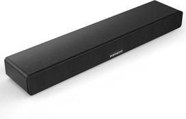Meredo medinis soundbar su integruotu žemų dažnių garsiakalbiu 150 W soundbar televizoriams "viskas viename", reguliuojamas aukštų ir žemų dažnių garsas, Arc/optical/aux/bt 5.0 su 5 Eq režimais, namų kinas, 71 cm