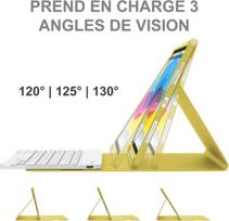 Jademall Klaviatūra Ipad Air 11 m2 - Belaidė klaviatūra su apšvietimu, skirta Ipad Air 11 m2 2024/air 11 m3 2025, apsauginis dėklas su pieštuko laikikliu