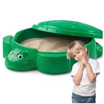 SMĖLIO DĖŽĖ UŽDARAS VĖŽLIO ŽAISLŲ KONTEINERIS SU DANGČIU GREEN TIKES