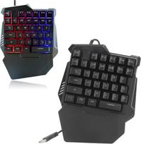 Bewinner vienrankė mechaninė Rgb žaidimų klaviatūra, 35 klavišai, nešiojama mini žaidimų klaviatūra, ergonomiškas žaidimų valdiklis, mini Usb žaidimų klaviatūra nešiojamam kompiuteriui, Pc, Xbox, Ps4, Switch, žaidėjams