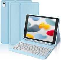 Jademall Klaviatūra Ipad 10 Generation - Belaidė klaviatūra Ipad 10.9 colių 2022, Apsauginis dėklas su pieštuko laikikliu, Qwertz vokiečių