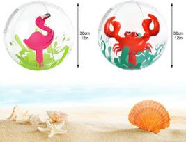 Pripučiama vandens kamuolių 2 vnt. rinkinys: Flamingo ir Krabas
