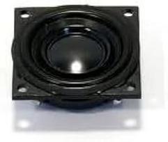 Garsiakalbis ir keitiklis 2,3 cm (0,9 colio) mini garsiakalbis, 4 tvirtinimo skylės 0,5–1 W, 300–19000 Hz, 8 omai, 530 Hz – K 23 Sq – 8 omai