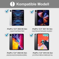 Dėklas su klaviatūra Ipad Pro 12.9 (6/5/4/3 Gen), violetinis